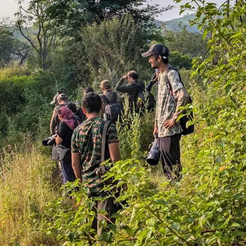 Birders on Vetal Tekdi
